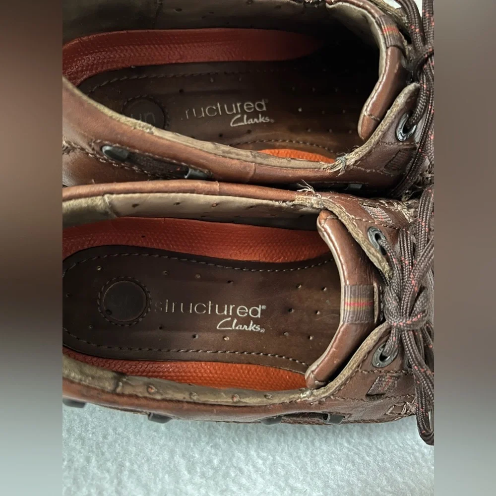 Clark’s Unstructured Leather Men’s Brown Boat Shoes